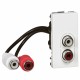 078747 LEGRAND MO-BASE 2RCA 1M CABL BL