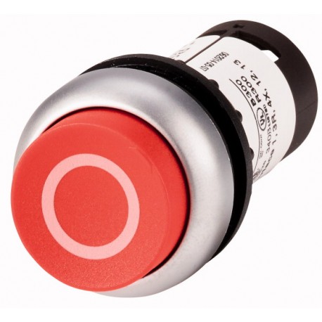 C22-DRH-R-X0-K01 132502 EATON ELECTRIC Pushbutton, Extended, maintained, 1 NC, Screw connection, red, inscri..