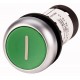 C22-DR-G-X1-K11 132470 EATON ELECTRIC Pushbutton, Flat, maintained, 1 NC, 1 N/O, Screw connection, green, in..
