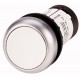 C22-D-W-K10 132434 EATON ELECTRIC Pushbutton, Flat, momentary, 1 N/O, Screw connection, White, Blank, Bezel:..
