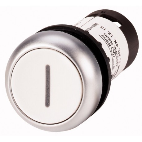 C22-D-W-X1-K11 132420 EATON ELECTRIC Pushbutton, Flat, momentary, 1 NC, 1 N/O, Screw connection, White, insc..