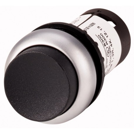 C22-DH-S-K02 132463 EATON ELECTRIC Pushbutton, Extended, momentary, 2 NC, Screw connection, black, Blank, Be..