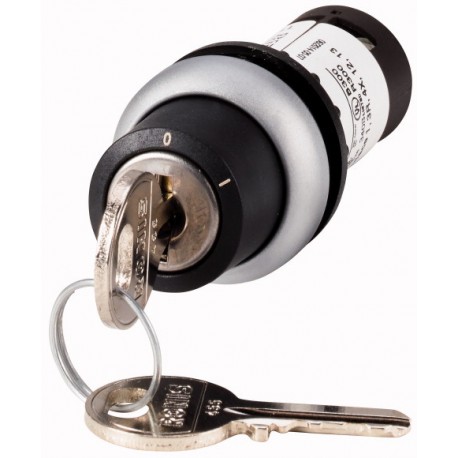 C22-WRS-MS1-K10 132841 EATON ELECTRIC Bouton à clé, RMQ Compact, à accrochage, 1 F, borne à boulon, 2 positi..