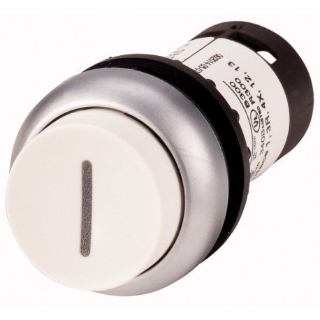 C22-DH-W-X1-K10 132446 EATON ELECTRIC Pushbutton, Extended, momentary, 1 N/O, Screw connection, White, inscr..