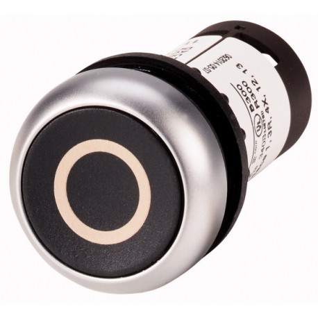 C22-D-S-X0-K11 132426 EATON ELECTRIC Pushbutton, Flat, momentary, 1 NC, 1 N/O, Screw connection, black, insc..