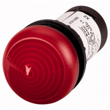 C22-LH-R-120 121659 EATON ELECTRIC Indicatore luminoso, esteso, connessione a vite, lente rossa, LED rosso, ..