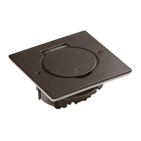 089750 LEGRAND SCATOLA IP44 QUADRATO 2M ACCIAIO