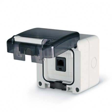 137.6481.60 SCAME RJ45 MURAL M95 SOCKET(95x95mm)