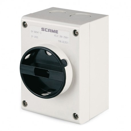 590.GE3222.SN SCAME MANOEUVRING INT. 32A 1P+SN IP65 GENERAL