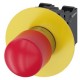 3SU1150-1GB20-3PW0 SIEMENS NOT-HALT-Pilzdrucktaster, 22 mm, rund, Metall, hochglanz, rot, 30 mm, zwangsläufi..