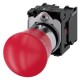 3SU1150-1HB20-1PA0 SIEMENS pulsante a fungo di ARRESTO DI EMERGENZA, 22 mm, rotondo, in metallo, lucido, ros..
