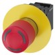 3SU1152-1GB20-3CW0 SIEMENS NOT-HALT-Pilzdrucktaster, beleuchtbar, 22 mm, rund, Metall, hochglanz, rot, 30 mm..
