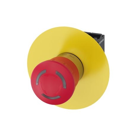 3SU1152-1HB20-3PF0 SIEMENS pulsante a fungo di ARRESTO DI EMERGENZA, illuminabile, 22 mm, rotondo, in metall..