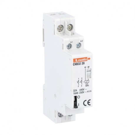 CNB3220012 LOVATO VERRIEGELUNGSRELAIS 1M 32A AC1 2P 12V