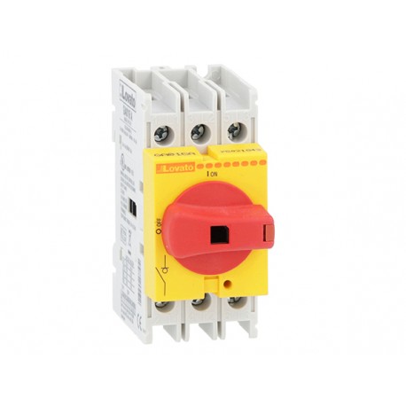 GA040ARY LOVATO INTERRUPTEUR 3P 40A-DIRECT/ACCOUPLEMENT DE PORTE Y/R