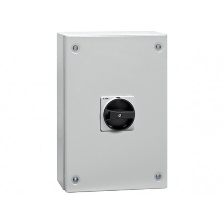 GAZM160T4B LOVATO 4P SWITCH 160A GA-MET ENCL-BLACK POIGNÉE