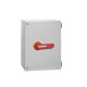 GLZM0160T4 LOVATO 4P SWITCH 160A GL-MET ENCL-R/Y HANDLE
