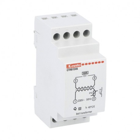 CTRB15VA LOVATO Transformer for 15V Aliment voltage hood. AC 230V, AC Output Voltage 12V