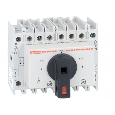GA025ET8 LOVATO Tetrapolar Switch 25A Direct Control Black