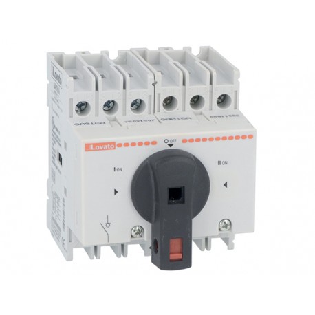 GA040ET6 LOVATO Tripolar Switch 40A Direct Control Black