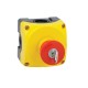 LPZP1B5607 LOVATO Clavier jaune avec bouton champignon à clé LPCB6844