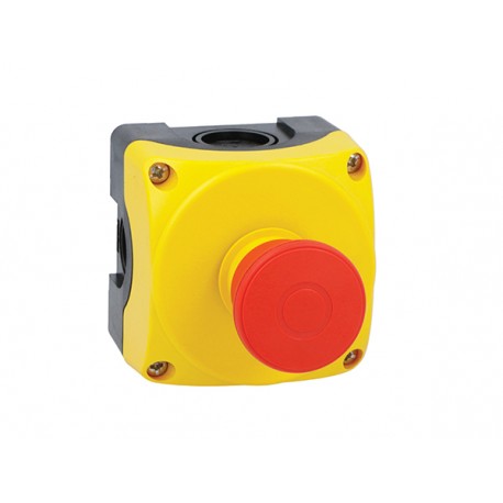 LPZP1B5609 LOVATO Yellow keypad with keyed mushroom button LPCB6744