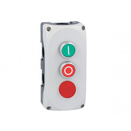 LPZP3B8900 LOVATO Three operator keypad with buttons LPCB1113 + LPCB1104 + LPL7 (12... 30V AC/DC)
