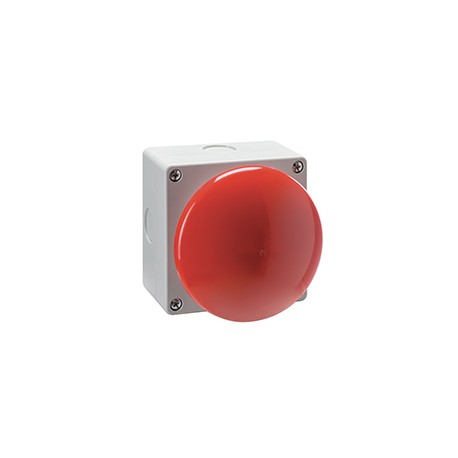 LP9S01R LOVATO Botão de pressão de palma Oscilante cogumelo Ø90mm vermelho sem bloqueio 1NC