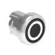 LPSB1102 LOVATO Black Metal Standard Pushbutton with symbol O