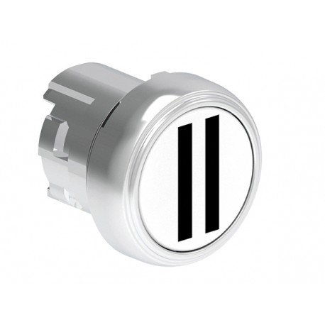 LPSB1128 LOVATO Bouton de qualité en métal blanc avec le symbole II