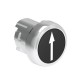 LPSB1152 LOVATO Black Metal Pushbutton with up arrow symbol