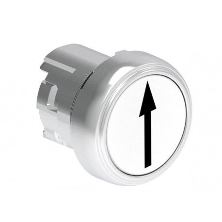 LPSB1158 LOVATO Botão de grade de metal branco com símbolo de seta para cima