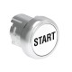 LPSB1168 LOVATO Botão de grade de metal branco com símbolo START