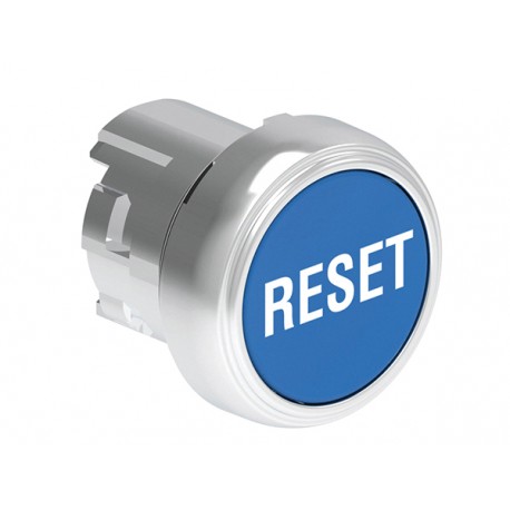 LPSB1196 LOVATO Blue Metal Standard-Drucktaste mit RESET-Symbol