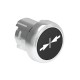 LPSB1512 LOVATO Black Metal Pushbutton with center arrow symbol