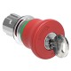 LPSB6844R3131A LOVATO Metal mushroom lock, unlocking by rotation according to ISO 13850 Ø 40mm Red R3131A