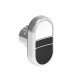 LPSB7114 LOVATO Double Metal Pushbutton with 2 white/black flush pushbuttons