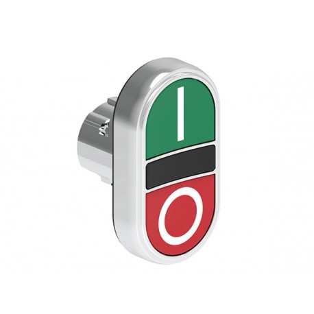 LPSB7123 LOVATO Double Metal Pushbutton with 2 standard pushbuttons with I-0 Green/Red symbol
