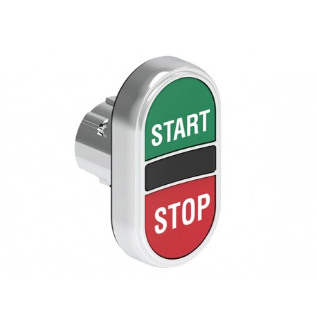 LPSB7133 LOVATO Double Metal Pushbutton with 2 standard pushbuttons with STAR/STOP Green/Red symbol