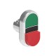 LPSB7213 LOVATO Double Metal Pushbutton with 1 protruding button and 1 Green/Red grade