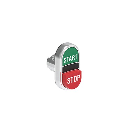 LPSB7233 LOVATO Botão de metal duplo com 1 botão saliente e botão de 1 grau com símbolo STAR/STOP Verde/Verm..