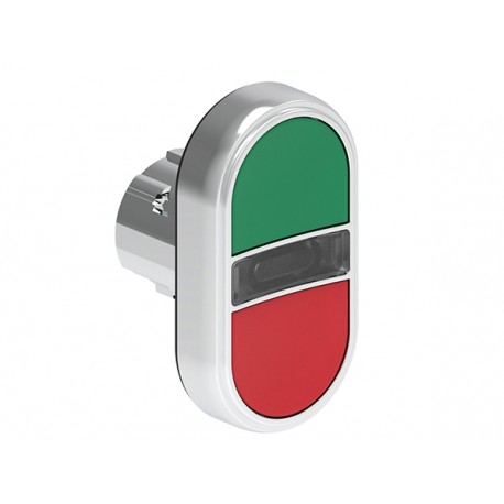 LPSBL7113 LOVATO Double Metallic Luminous Pushbutton with 2 Green/Red flush pushbuttons