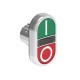 LPSBL7123 LOVATO Double Metallic Luminous Pushbutton with 2 I-0 Green/Red grade pushbuttons