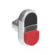 LPSBL7212 LOVATO Double Metallic Luminous Pushbutton with 1 protruding button and 1 grade Black/Red