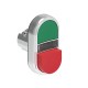 LPSBL7213 LOVATO Double Metallic Luminous Pushbutton with 1 protruding button and 1 Green/Red grade