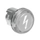LPSL1187 LOVATO Transparent Metallic Luminous Head with symbol