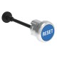 LPSR1196 LOVATO Blue Metal Pushbutton Blue Mechanical drive with RESET symbol