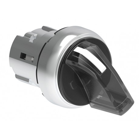 LPSSL1208 LOVATO Selector Platinum metalico lum. dos posiciones "0-1 " transparente