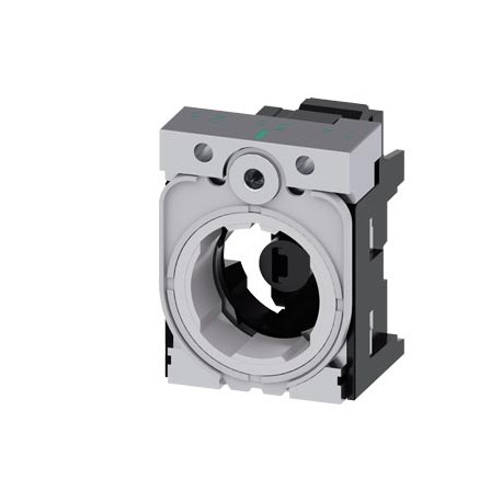 3SU1511-1AB20-3AA0 SIEMENS holder, 3-way, metal, LED module, red, 24 V AC/DC, spring-loaded terminal