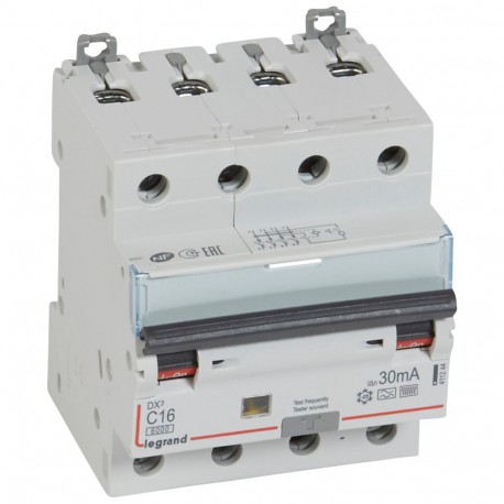 411244 LEGRAND MAG DIF DX3 4P 30MA TYP C16 F
